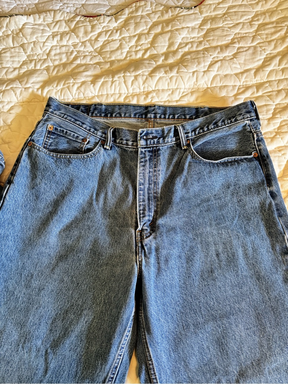 Levi's Relaxed Fit Blue Denim Jeans W40 L30